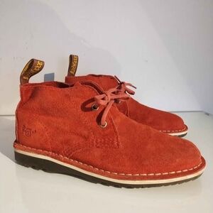 Dr. Martens Blythe Red Suede Women's Boots US7